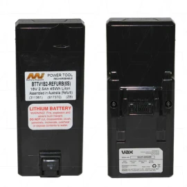 BTTV1B2-REFURB -Cordless Vacuum Cleaner Battery Refurbishment for Vax Cordless SlimVac with Detachable Handheld