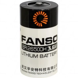 Fanso ER26500H C size 3.6V 9000mAh High Capacity Lithium Thionyl Chloride Battery - Bobbin Type