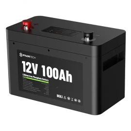 Pylontech RV12100CH - 12.8V 100Ah 1280Wh LiFePO4 battery with SoC Indicator and up to 8 in parallel capability. IP20 Metal Case